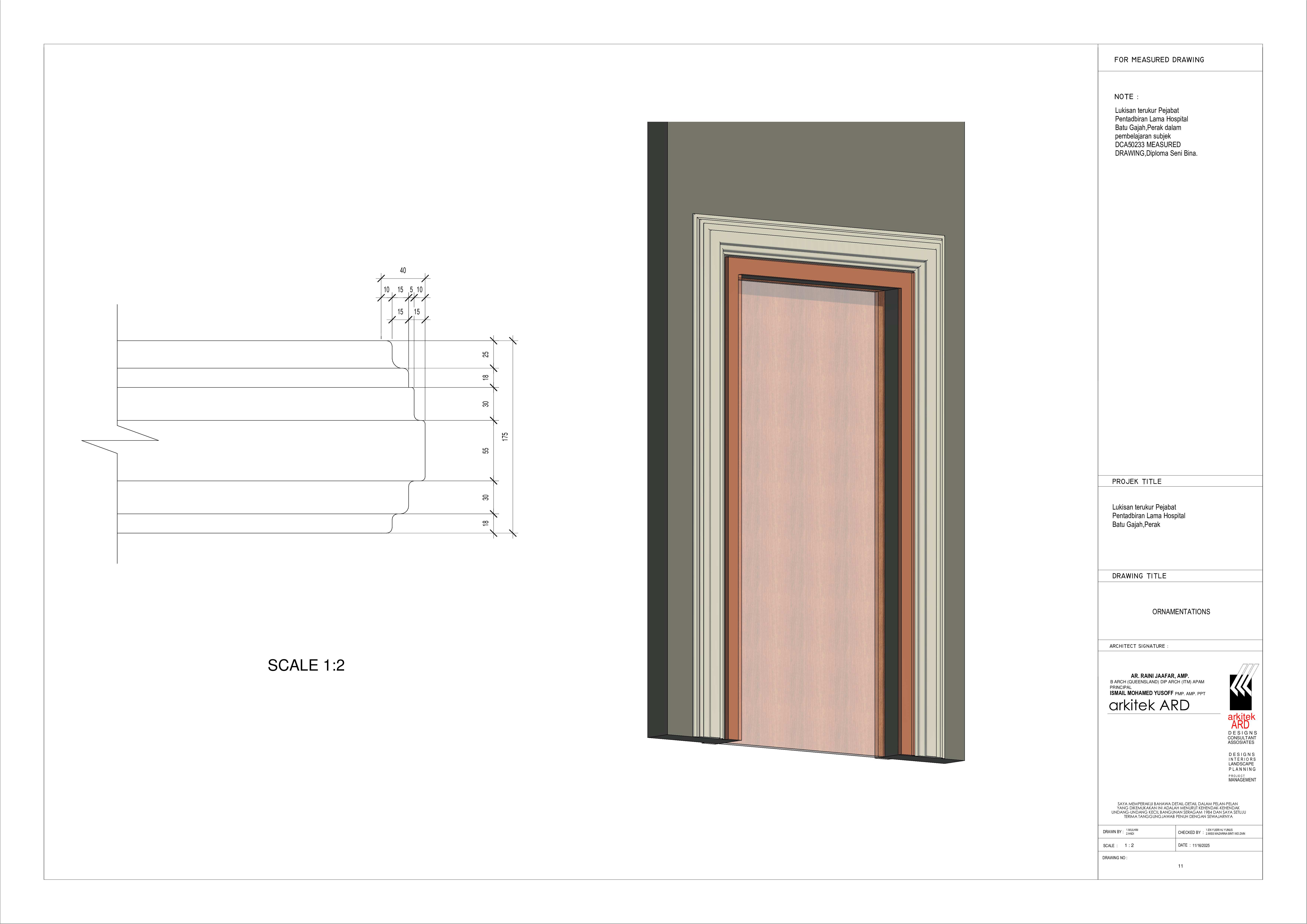 Measured Drawing subject drawing 11