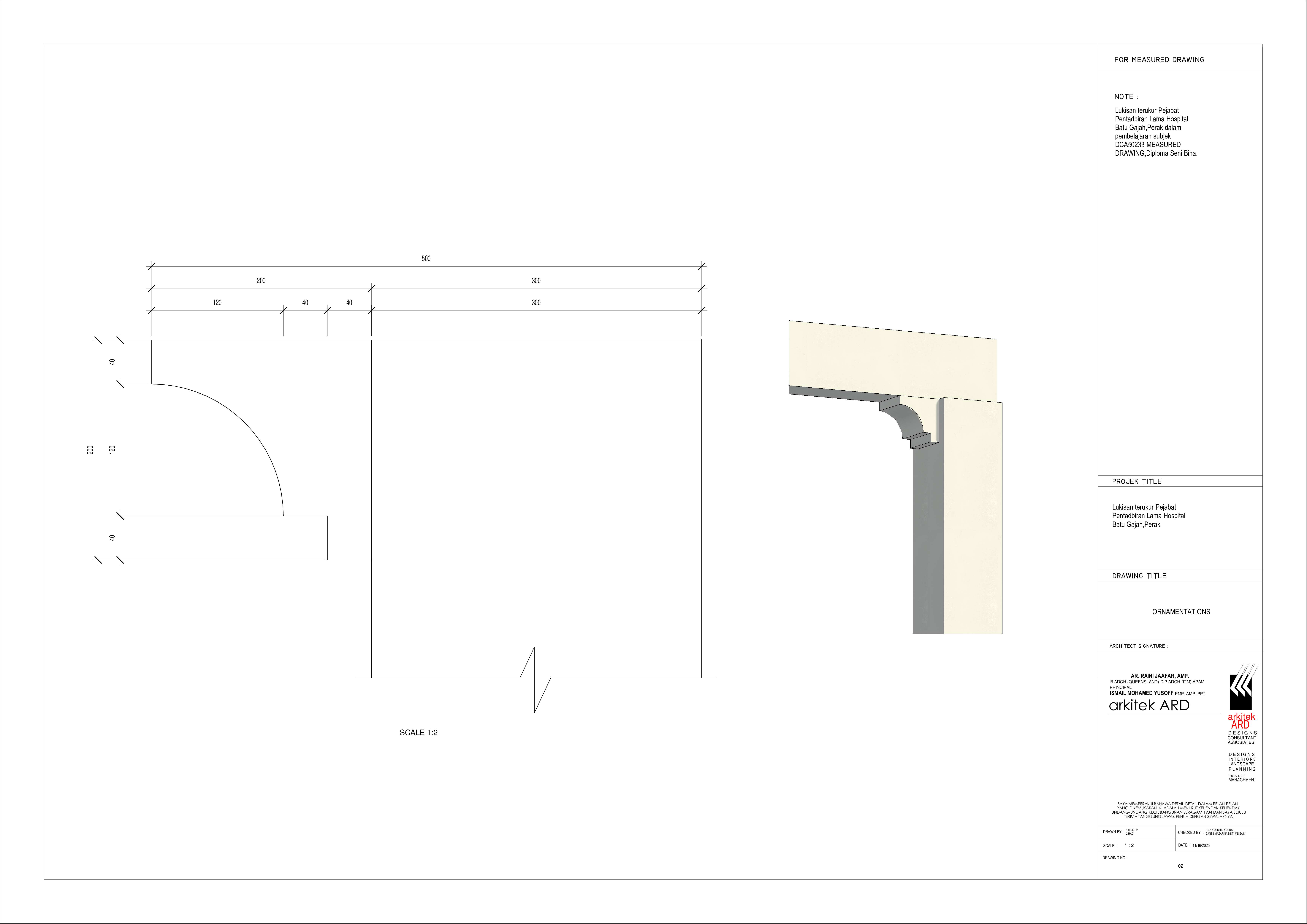 Measured Drawing subject drawing 02