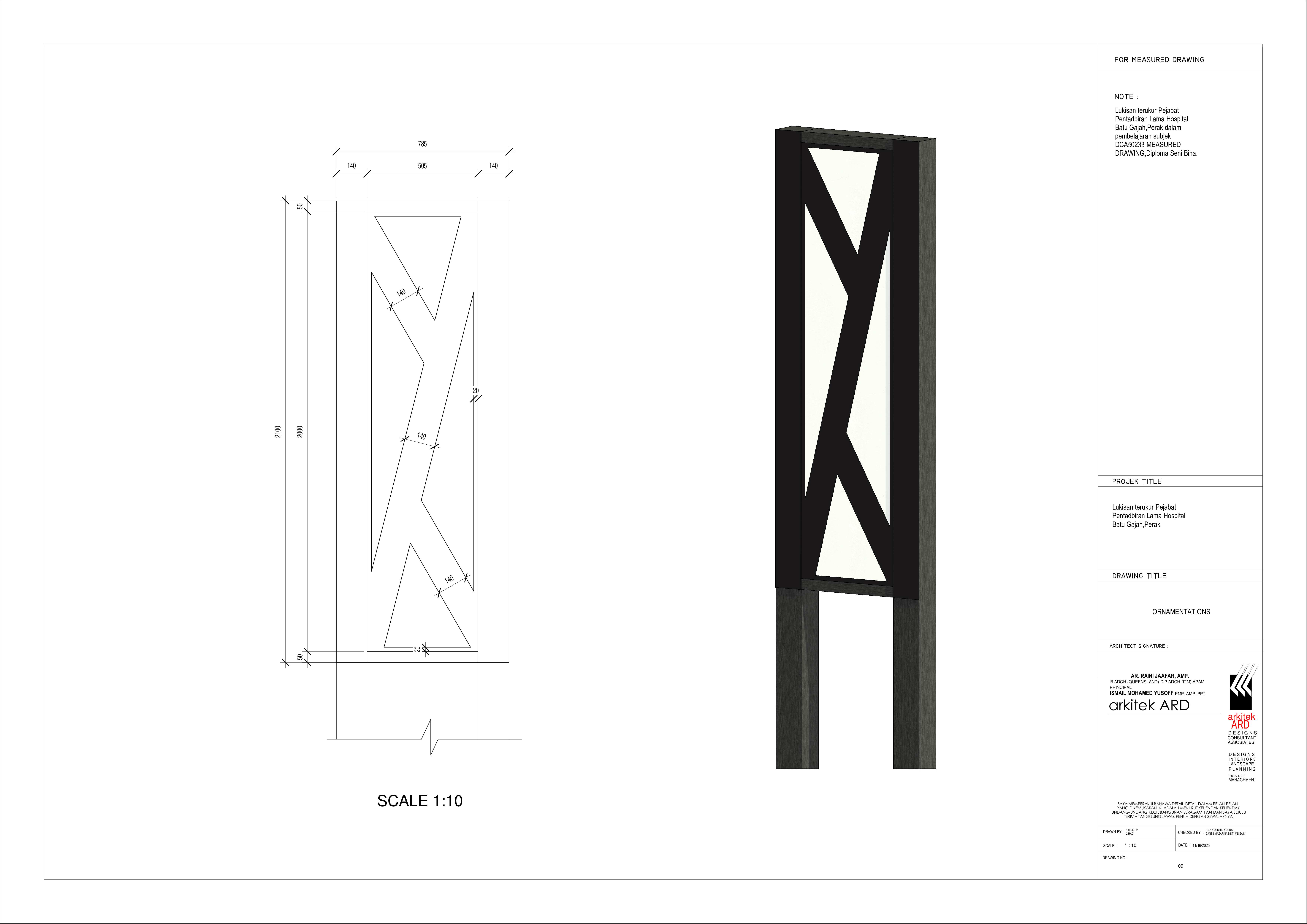 Measured Drawing subject drawing 09
