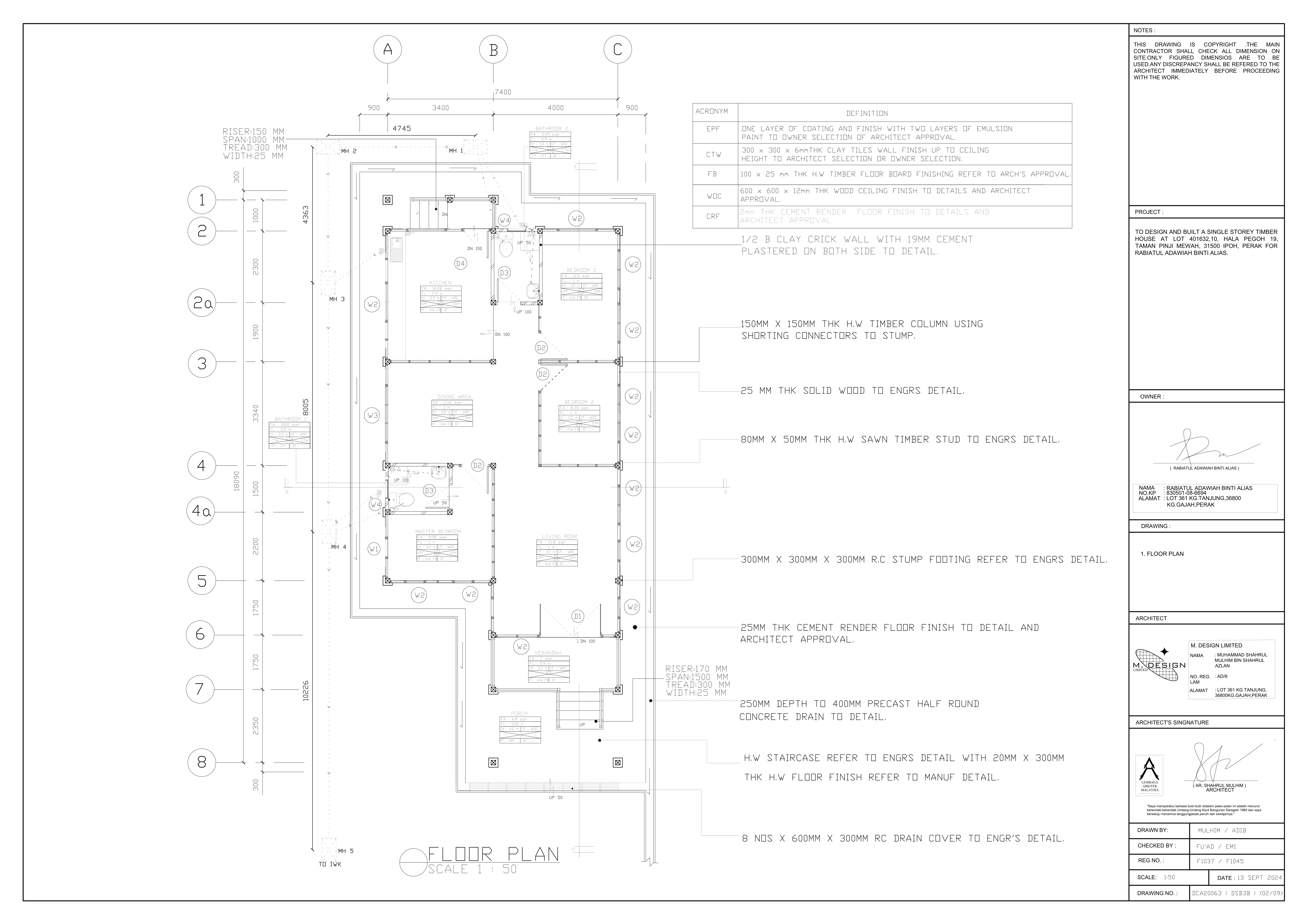 Timber House subject drawing 02