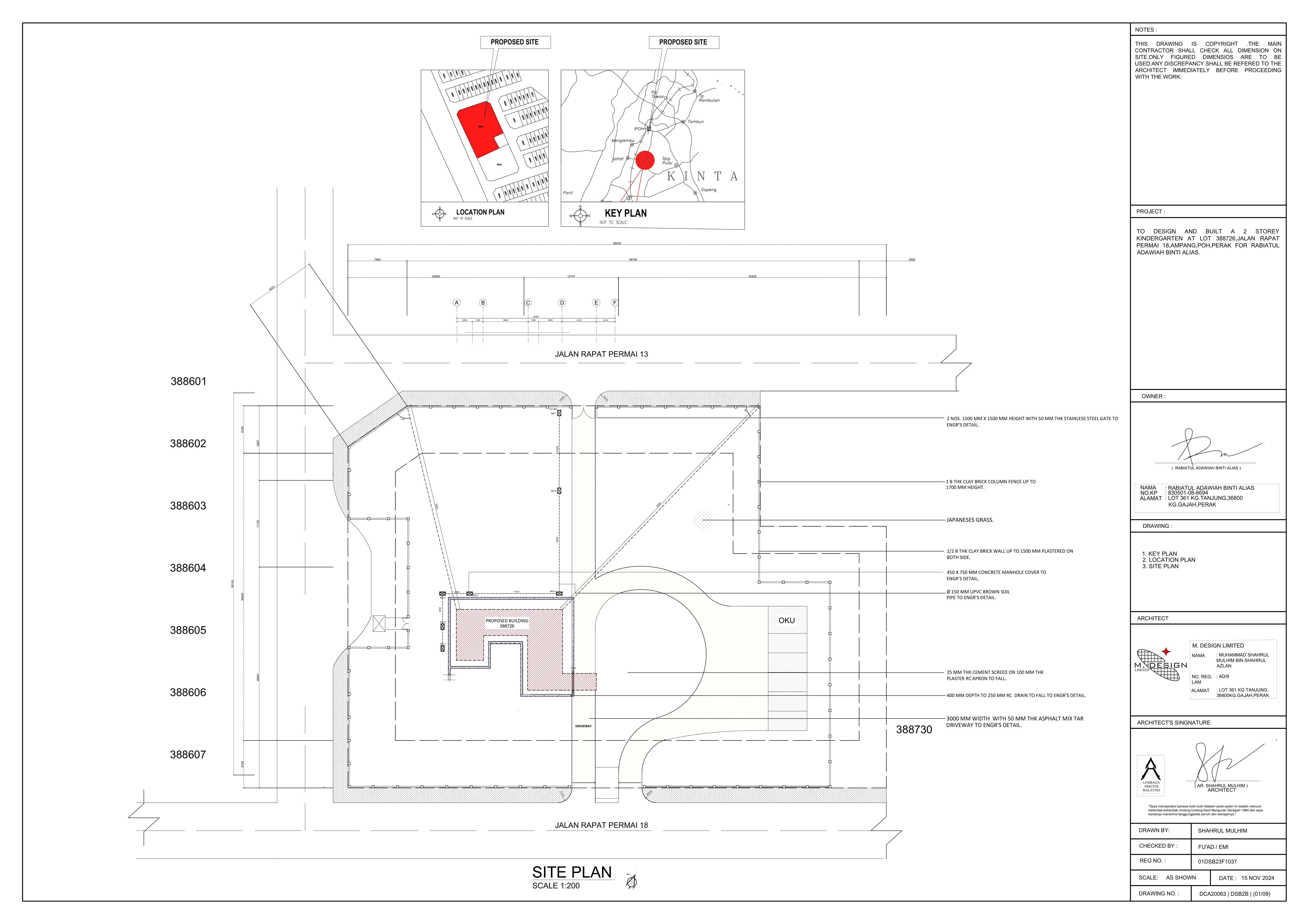 2 Storey Kindergarten subject drawing 01