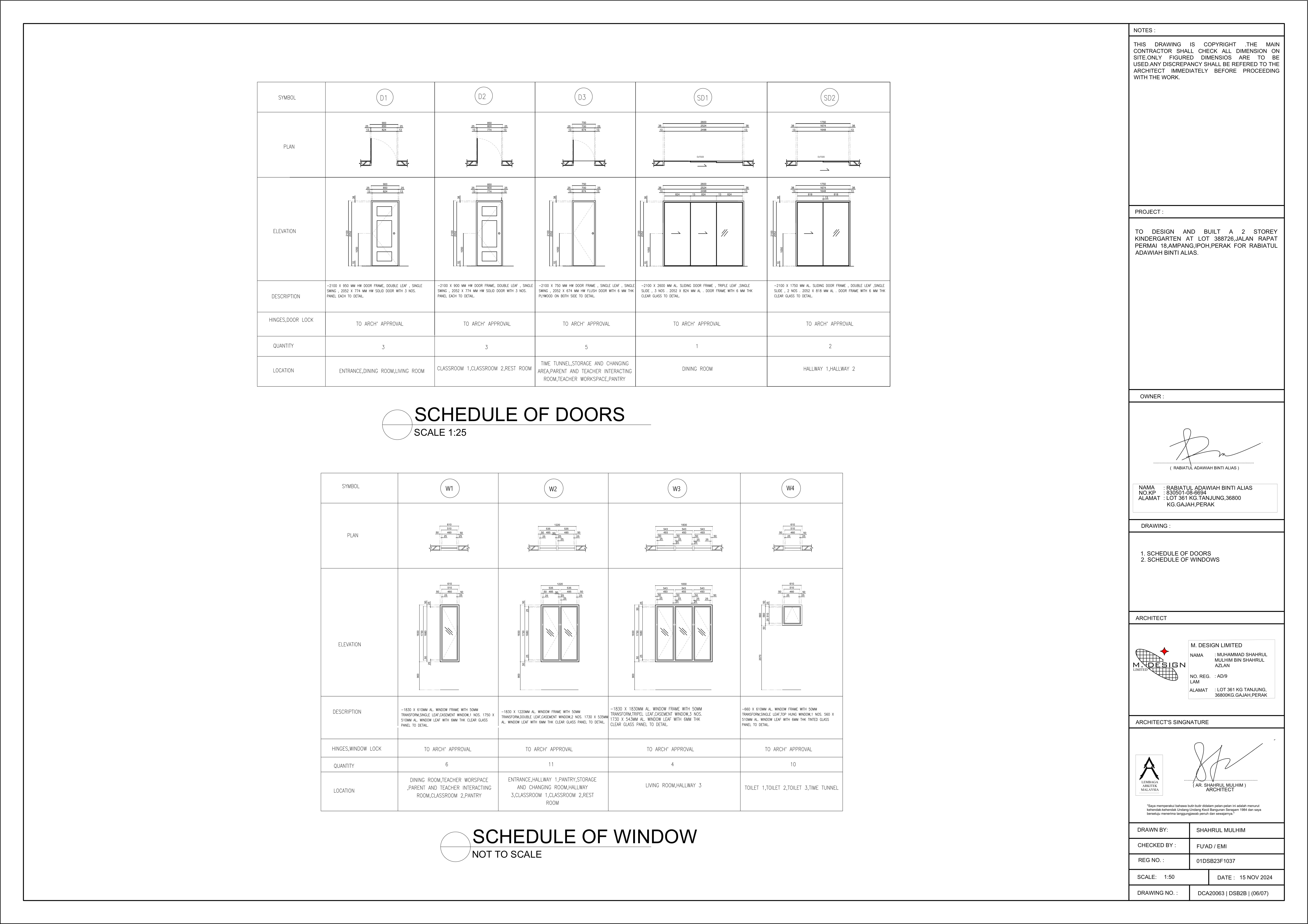 2 Storey Kindergarten subject drawing 07