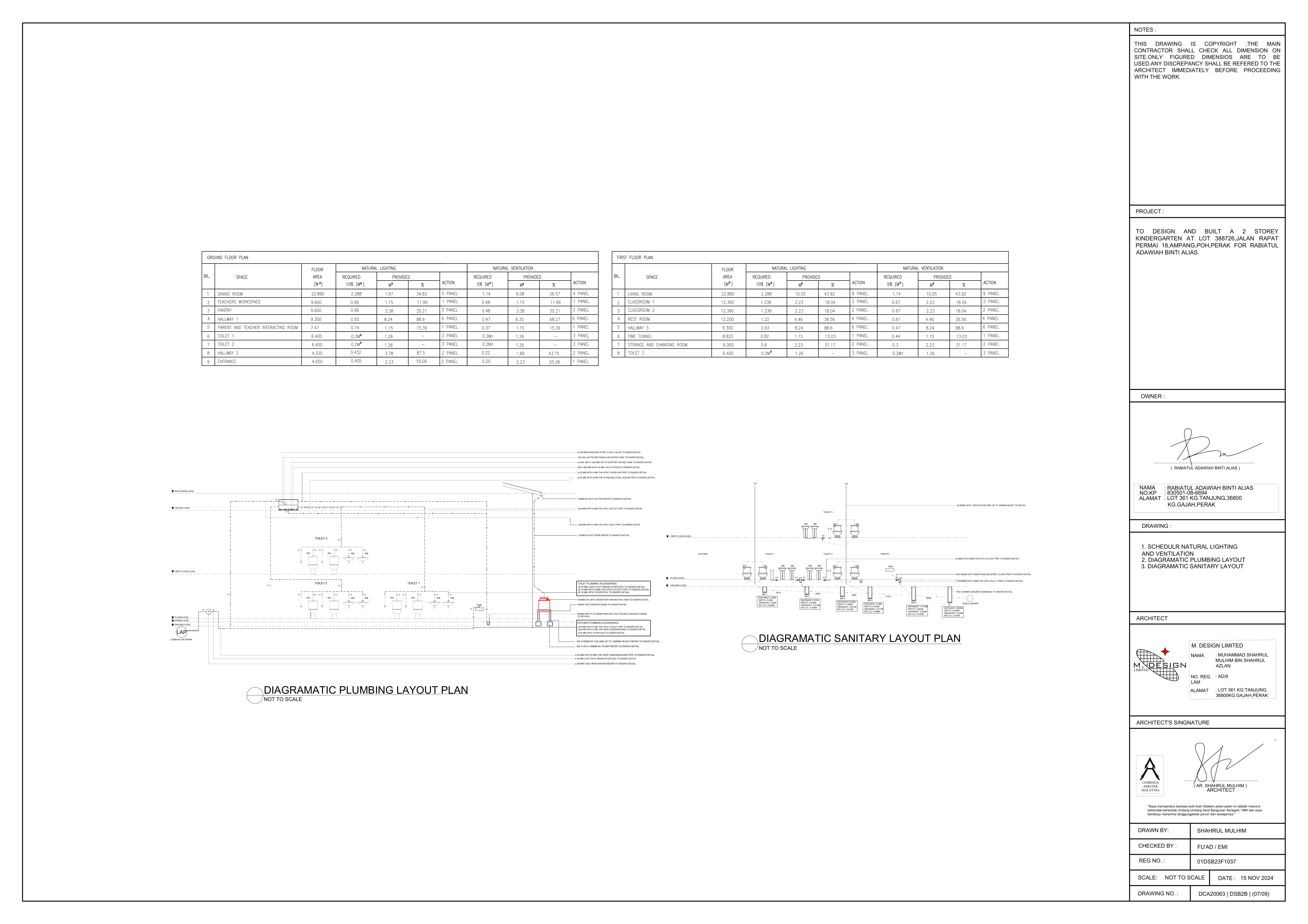 2 Storey Kindergarten subject drawing 08