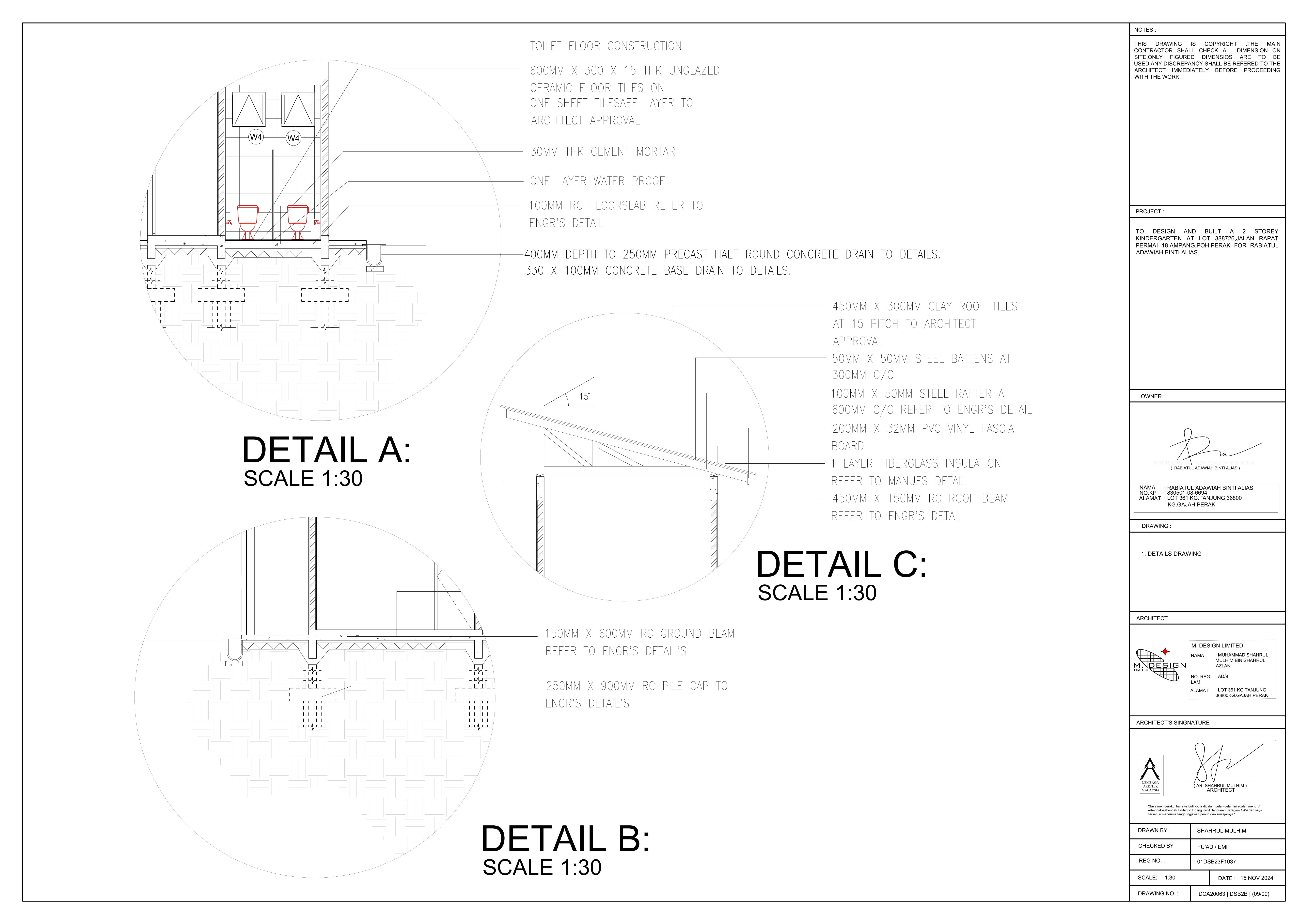 2 Storey Kindergarten subject drawing 09