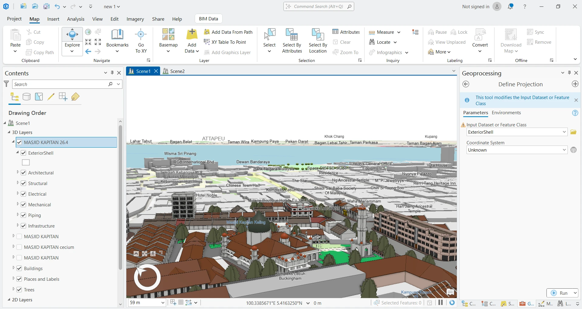 Kapitan Keling Mosque ArcGIS output 03