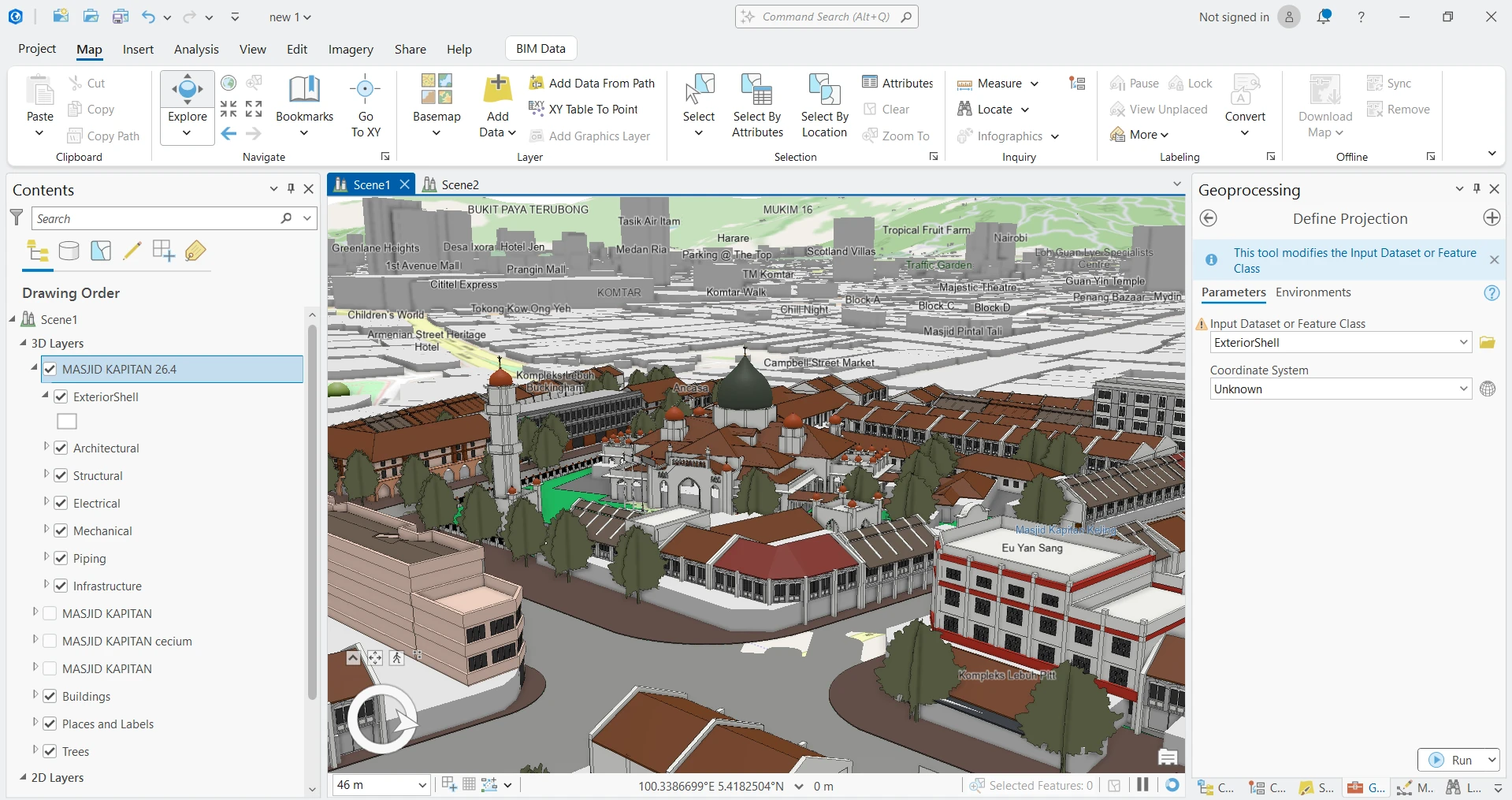 Kapitan Keling Mosque ArcGIS output 04