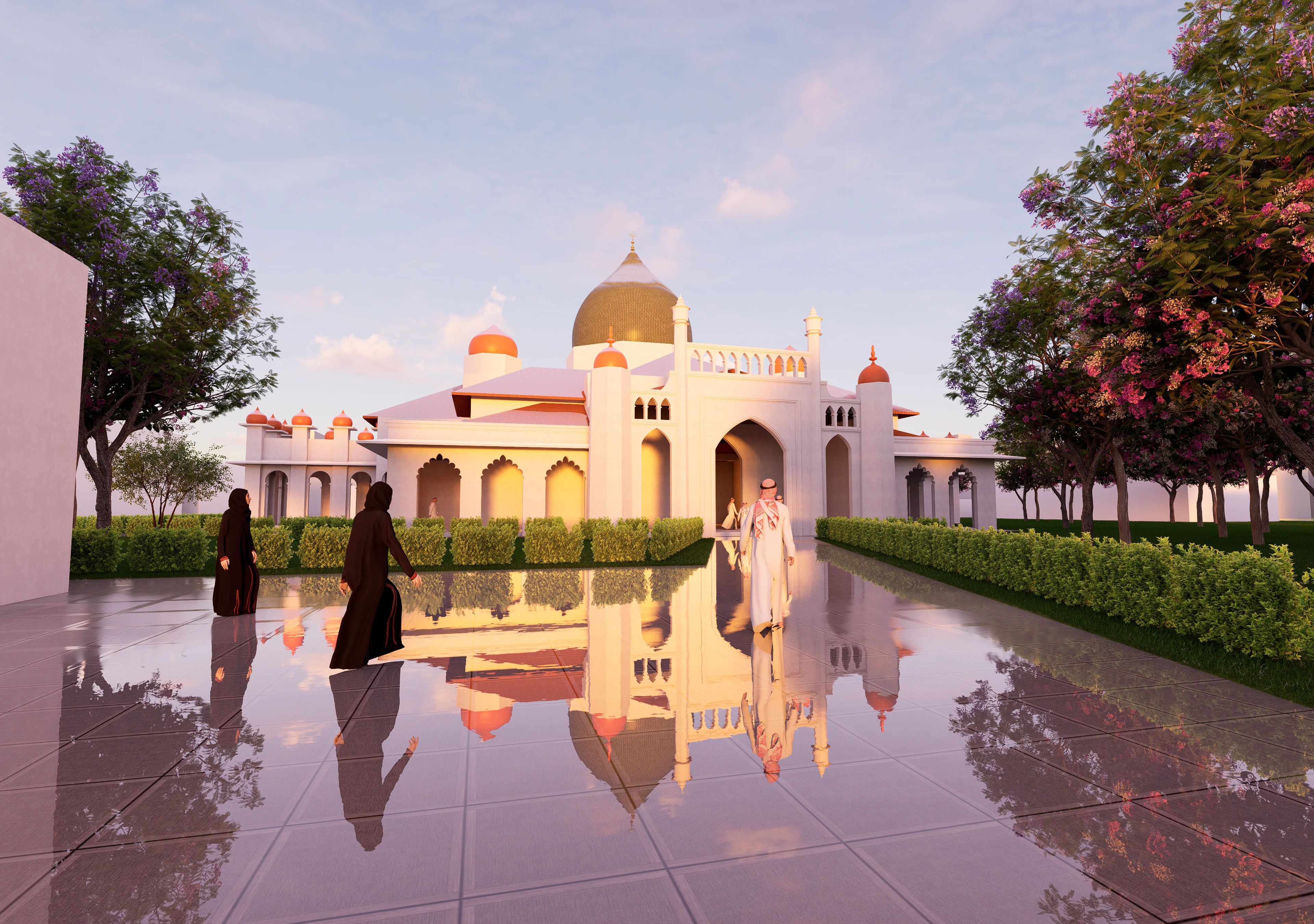 Kapitan Keling Mosque, George Town perspective preview